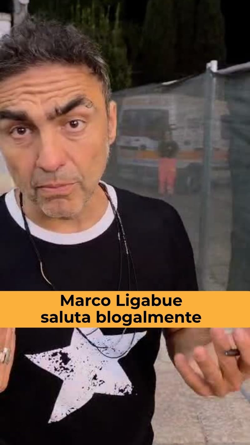 Marco Ligabue saluta Blogalmente dopo il concerto di Sanarica: il video grazie all'amico Pino!