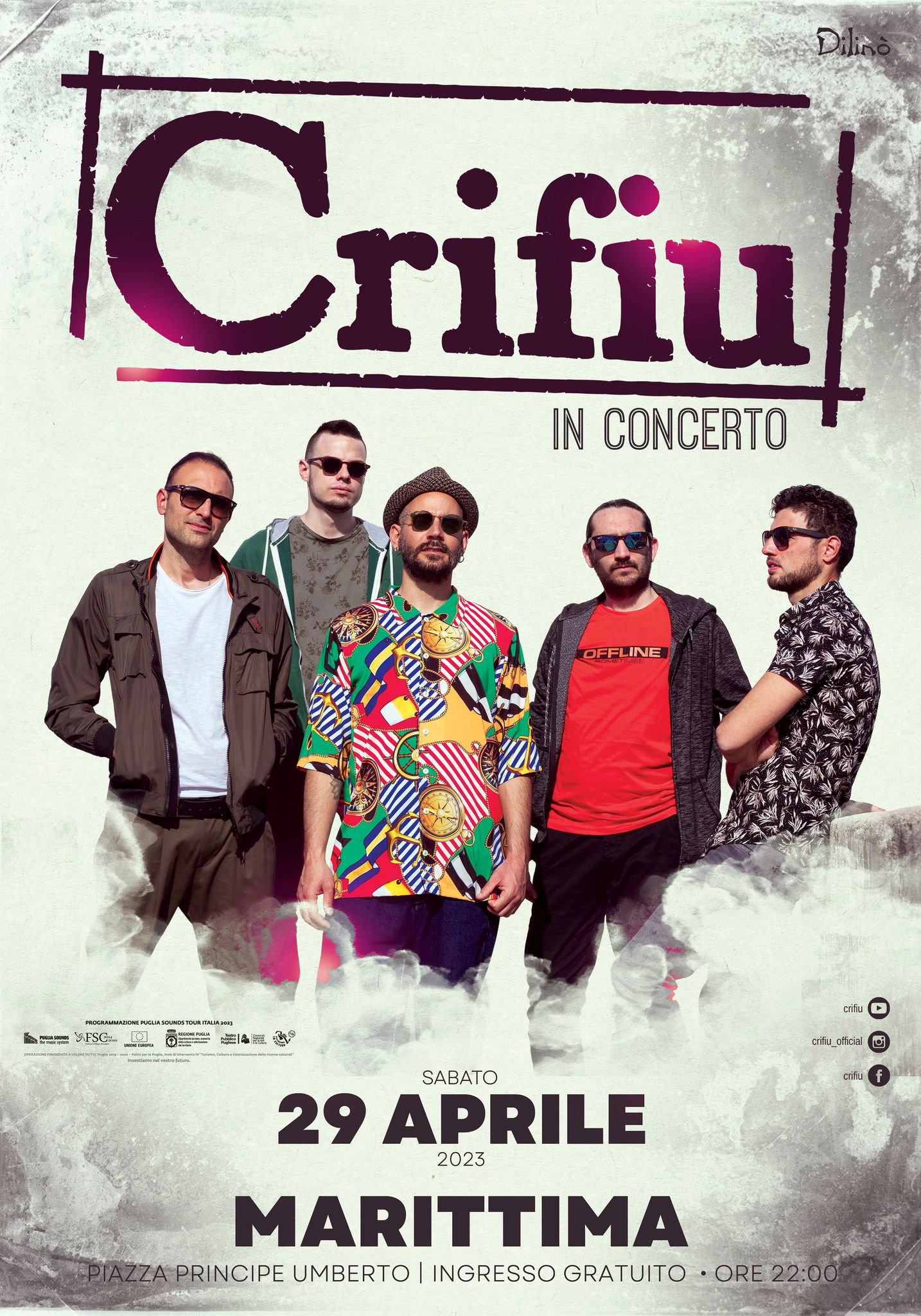 I Crifiu in concerto a Marittima (LE)