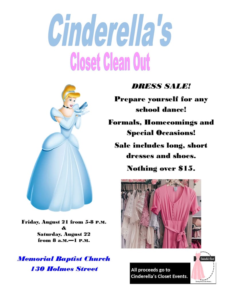 Cinderella's Closet Clean Out