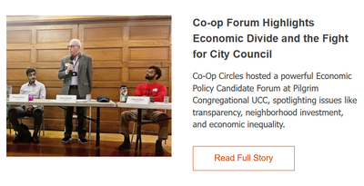 Co-op Forum Highlights Economic Divide and the Fight for City Council
