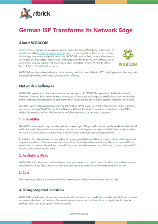 Case Study: WOBCOM, a regional ISP