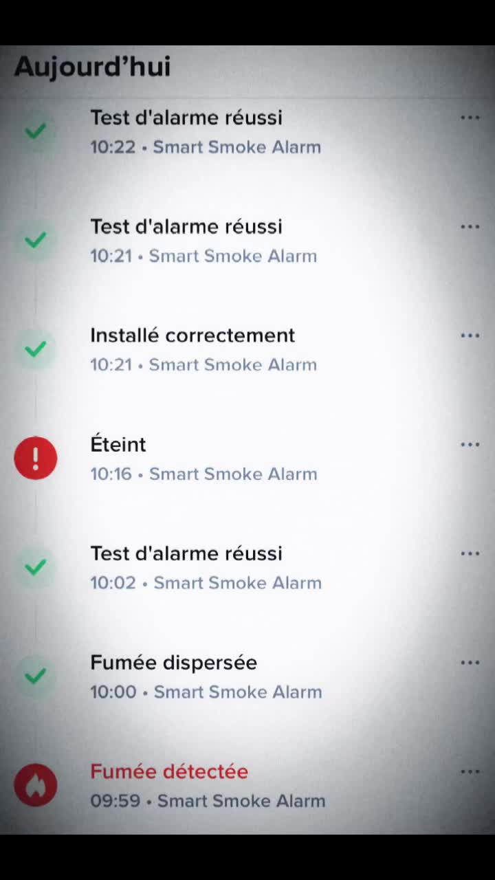 TEST INSTALLATION DETECTEUR DE FUMEE CONNECTE INTELLIGENT