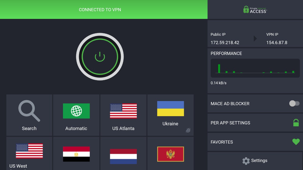 Pia iptv vpn