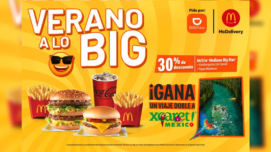 "Verano A Lo Big" La Nueva Colaboracion Entre DidiFood y Mc Donalds