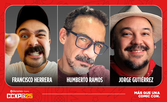 ⚡🎨Jorge Gutiérrez, Humberto Ramos y Francisco Herrera juntos en un panel ¡ÉPICO!🕷️🏰
