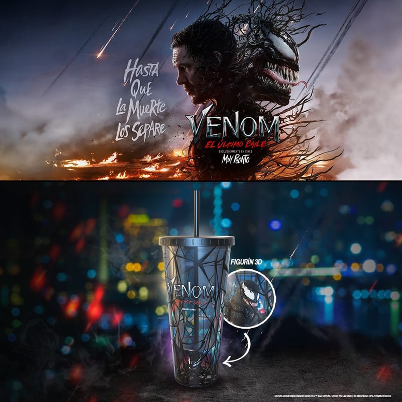 Ping Solutions y Cinépolis - lanzamiento oficial:  Vaso coleccionable por el estreno de Venom, el último baile