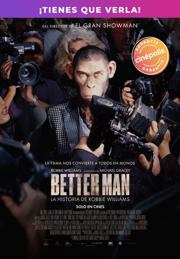Better Man: La Historia de Robbie Williams está por llegar con Garantía Cinépolis