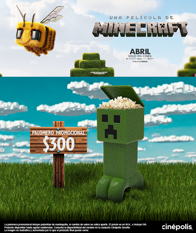 Conoce la palomera exclusiva Cinépolis de Una película de Minecraft