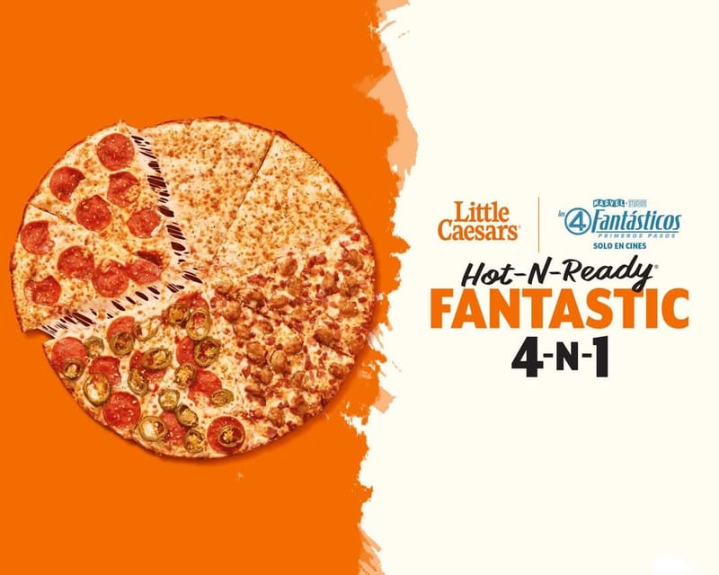 Little Caesars se une a LOS CUATRO FANTÁSTICOS: PRIMEROS PASOS de Marvel Studios 🍕