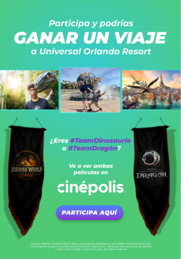 ¿Eres #TeamDragón o #TeamDinosaurio? Cinépolis te invita a vivir estos estrenos y llevarlos al siguiente nivel