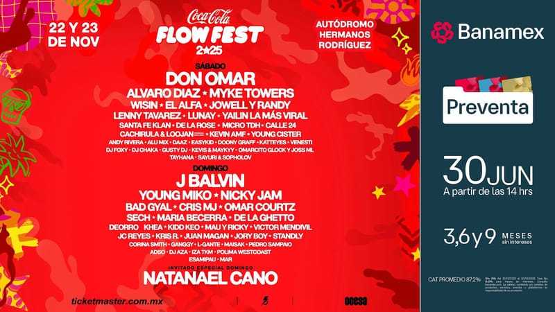 Coca-Cola Flow Fest revela su cartel para la edición 2025