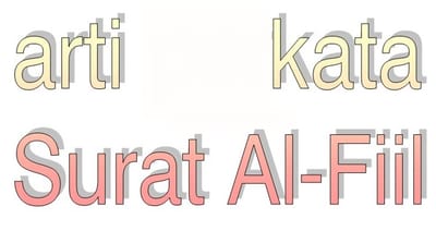 Arti Perkata Al-Quran Surat Al-Fiil Lengkap Dengan Artinya