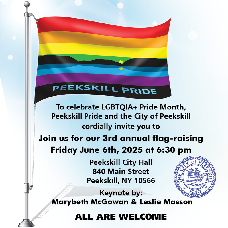 Pride Flag Raising - Peekskill City Hall