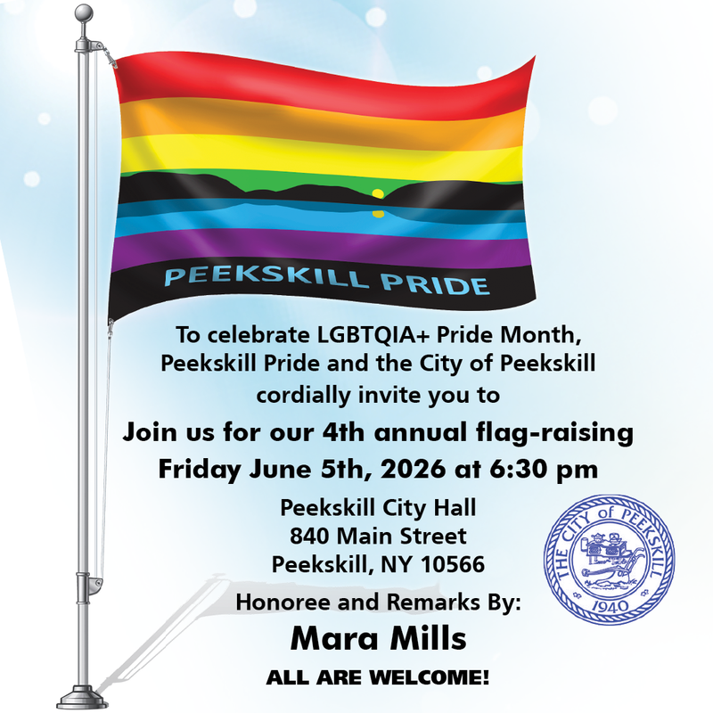 4th Annual Peekskill Pride Flag Raising