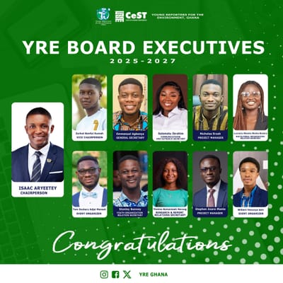 YRE Ghana Inaugurates New Youth Board to Champion Environmental Action