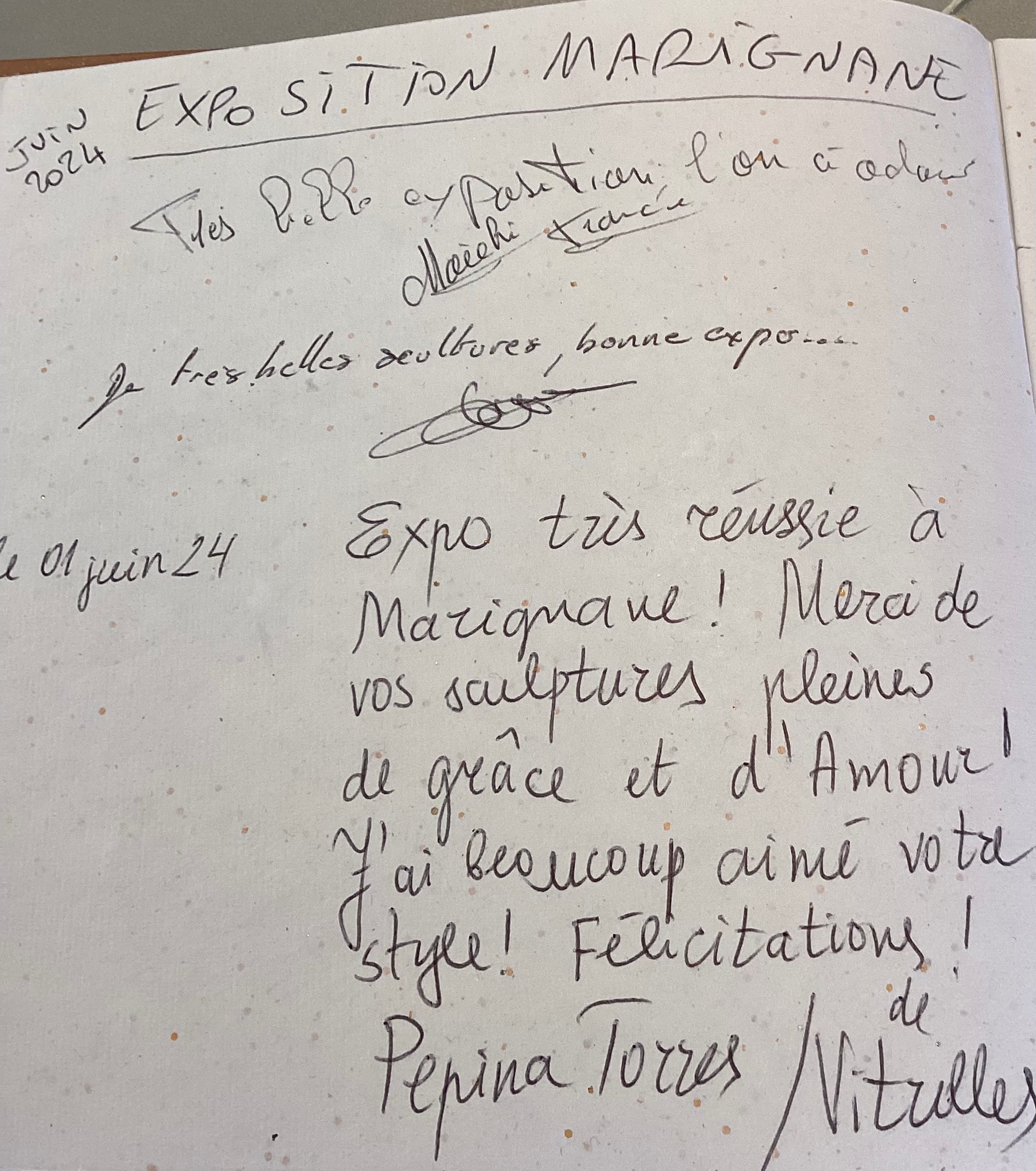 Paroles de visiteurs