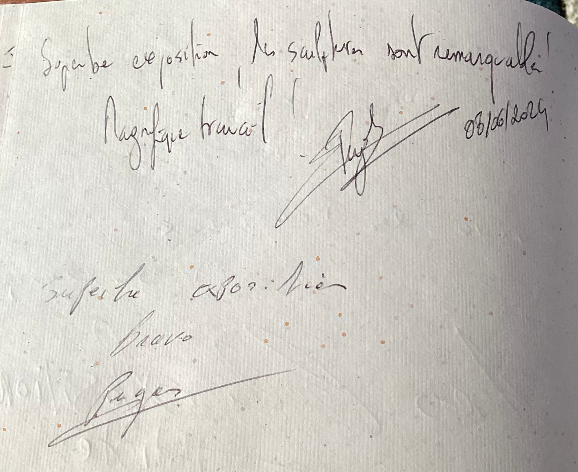 Paroles de visiteurs