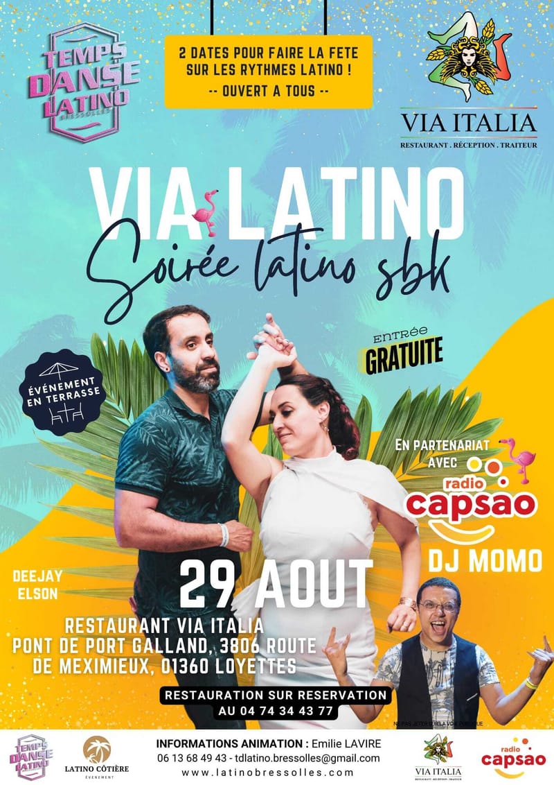 Stages & Soirée SBK à VIA ITALIA Loyettes