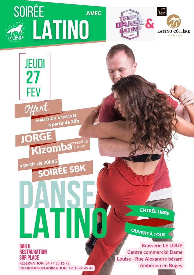 Soirée Latino à Amberieu en Bugey au LOUP