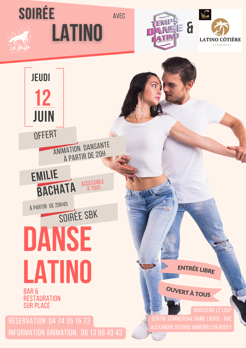 Soirée Latino à Amberieu en Bugey au LOUP