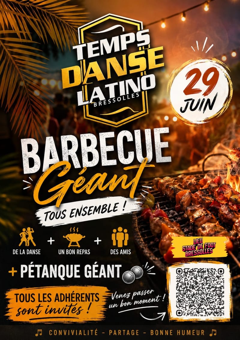 Barbecue géant de l'asso