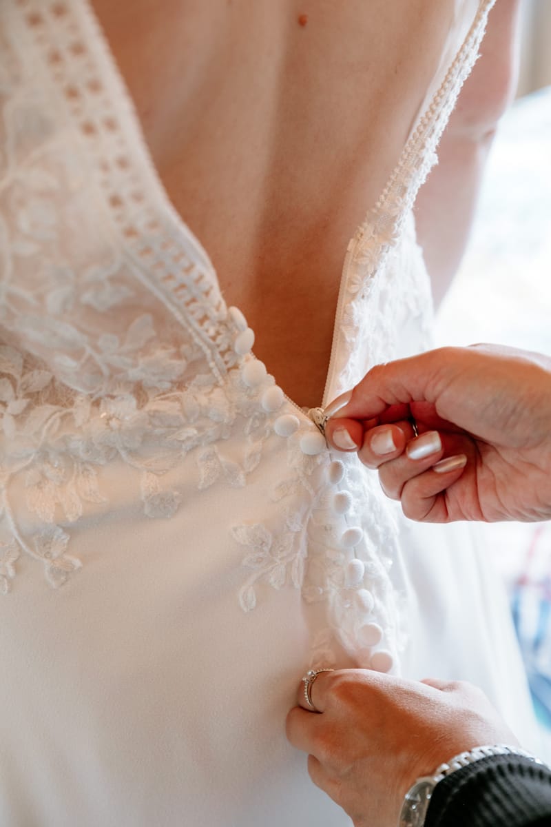 Préparation des mariés