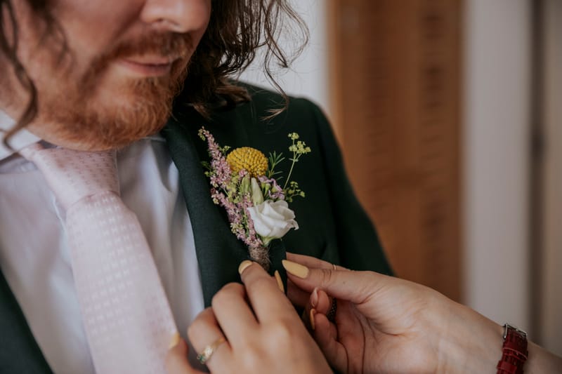 Préparation des mariés