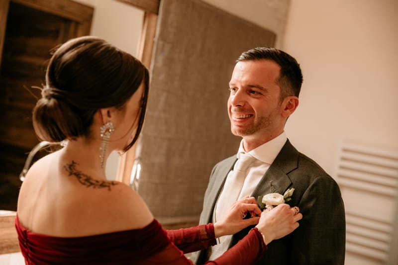 Préparation des mariés