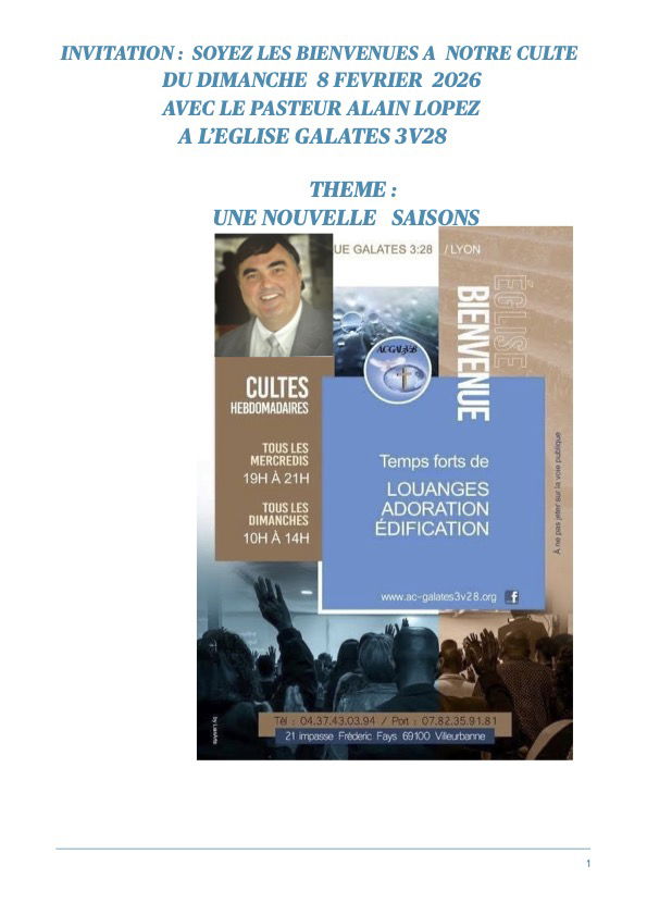 EGLISE EVANGELIQUE GALATES 3:28