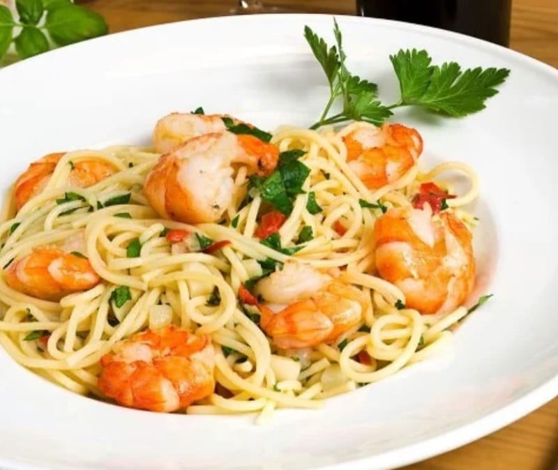 Spaghetti mit Gambas