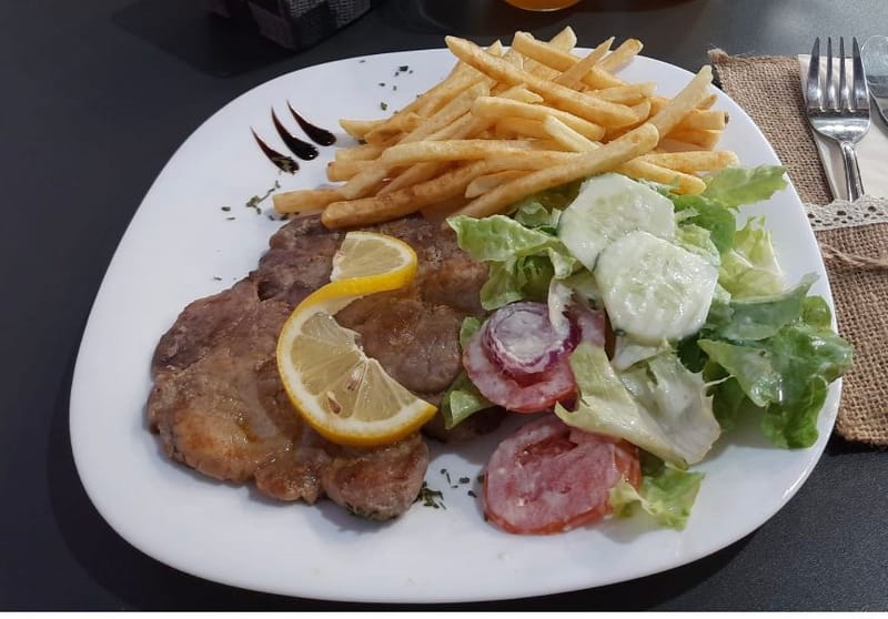 Gegrillte Schweineschnitzel
