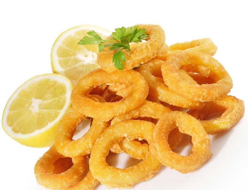 Gegrillte Calamari Ringe