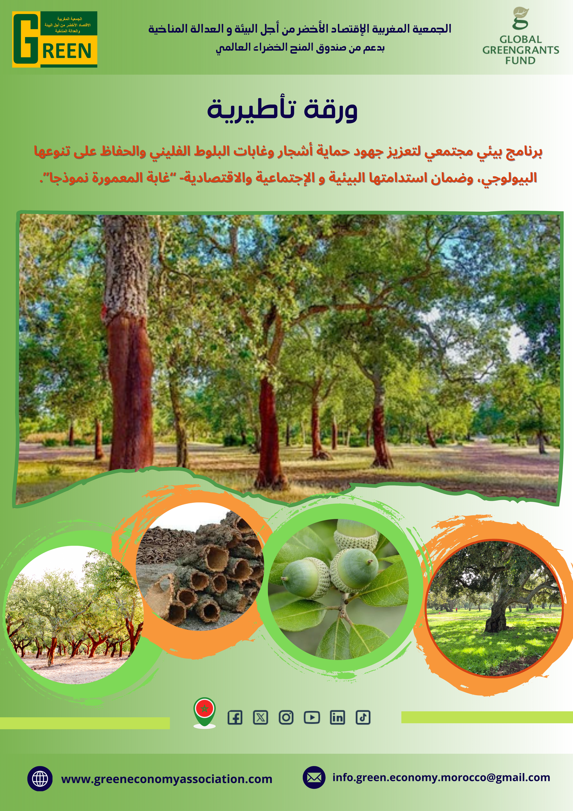 ورقة تأطيرية حول مشروع بيئي مجتمعي-حماية أشجار وغابات البلوط الفليني