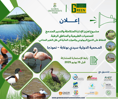 الإعلان عن إبداء الاهتمام للمشاركة في برنامج تعزيز القدرات في مجال التدبير المندمج للمحميات و المناطق الرطبة.
