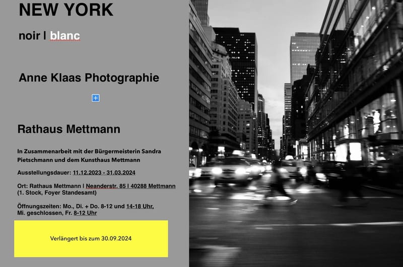 Wechselausstellung im Rathaus Mettmann v. 11.12.2023 - 30.09.2024
