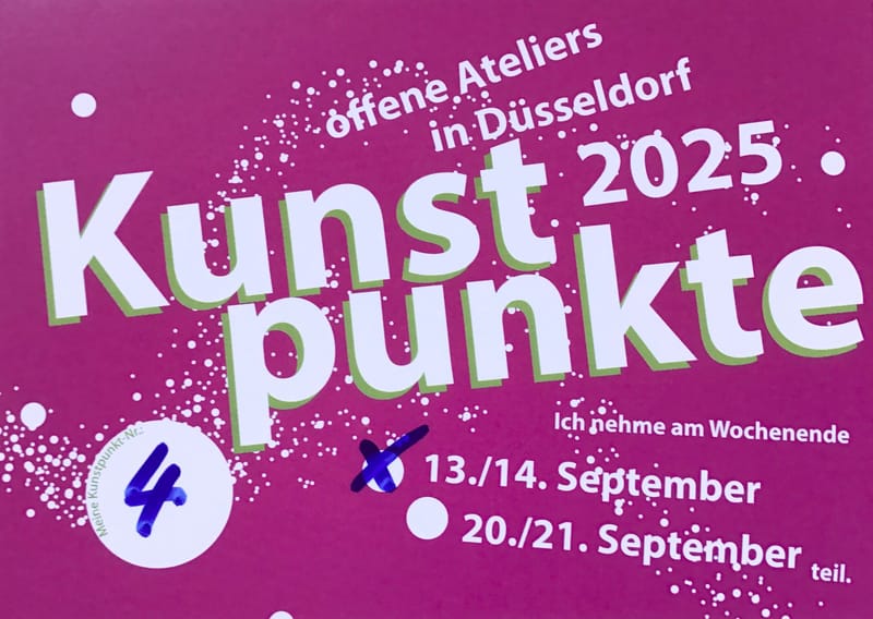Kunstpunkte 2025 | Offene Ateliers in Düsseldorf | 13. + 14.09.2025 | Kunstpunkt 4