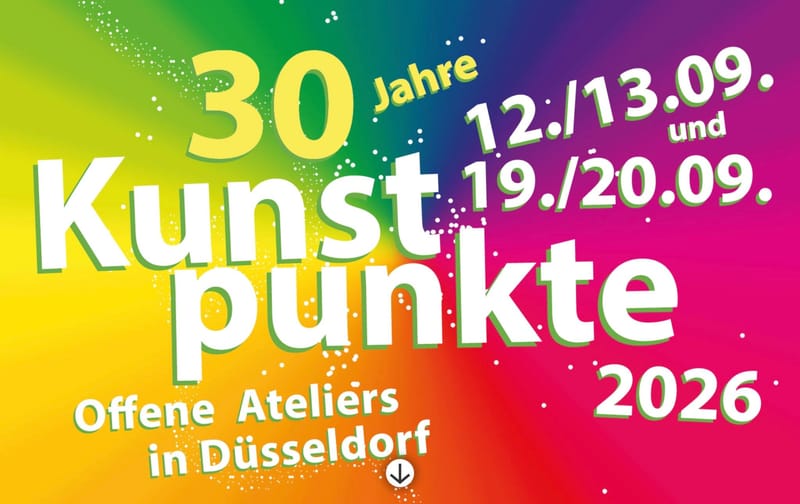 Kunstpunkte 2026 | Offene Ateliers in Düsseldorf | KöX | 19. + 20.09.2026 |