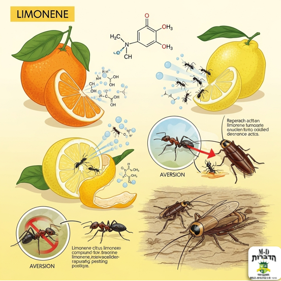 מה זה לימונן (Limonene) בחומרי הדברה בשימוש מדביר ❓