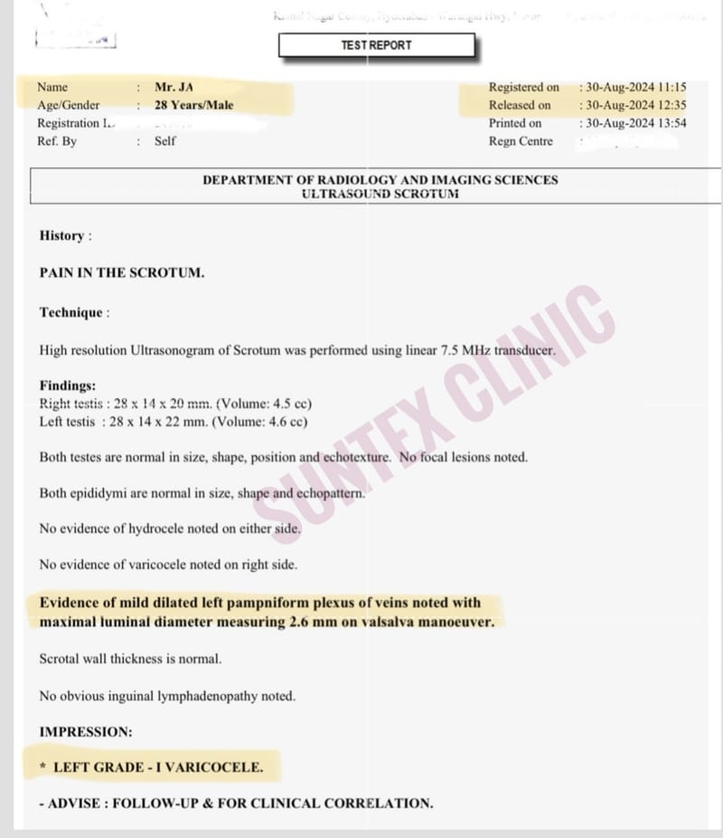 Varicocele Grade 2 Pictures
