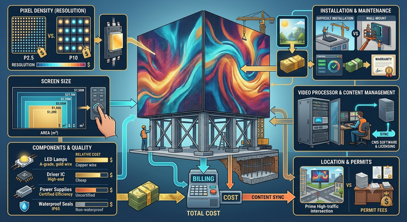 How Much Does an LED Advertising Screen Cost? Key Pricing Factors