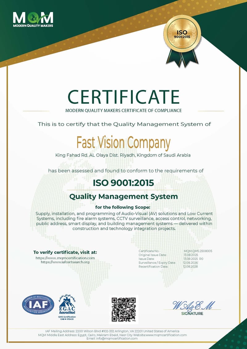 ISO 9001:2015 Certified Quality System