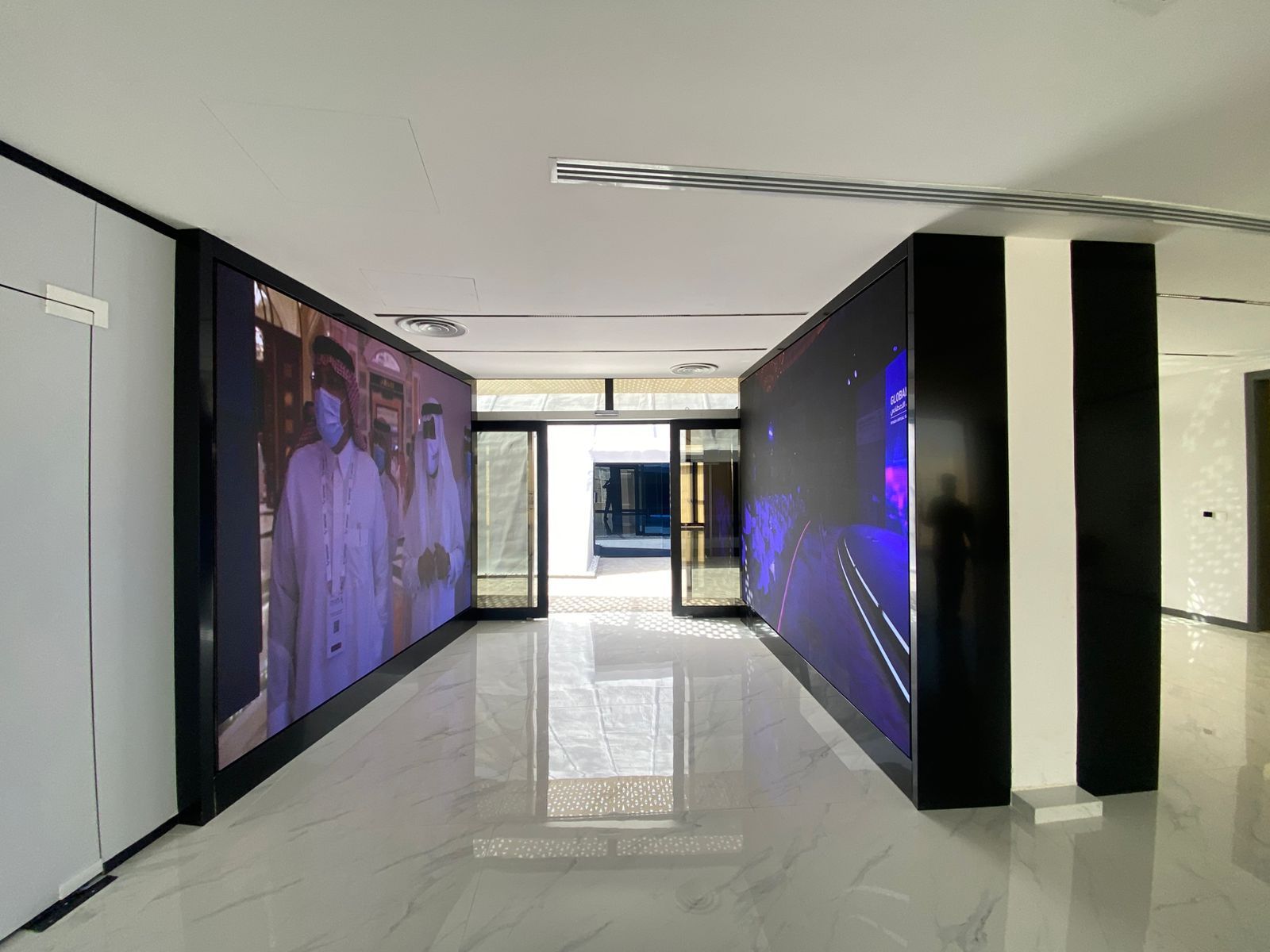 شاشات عرض LED داخلية لمعرض SDAIA - الرياض