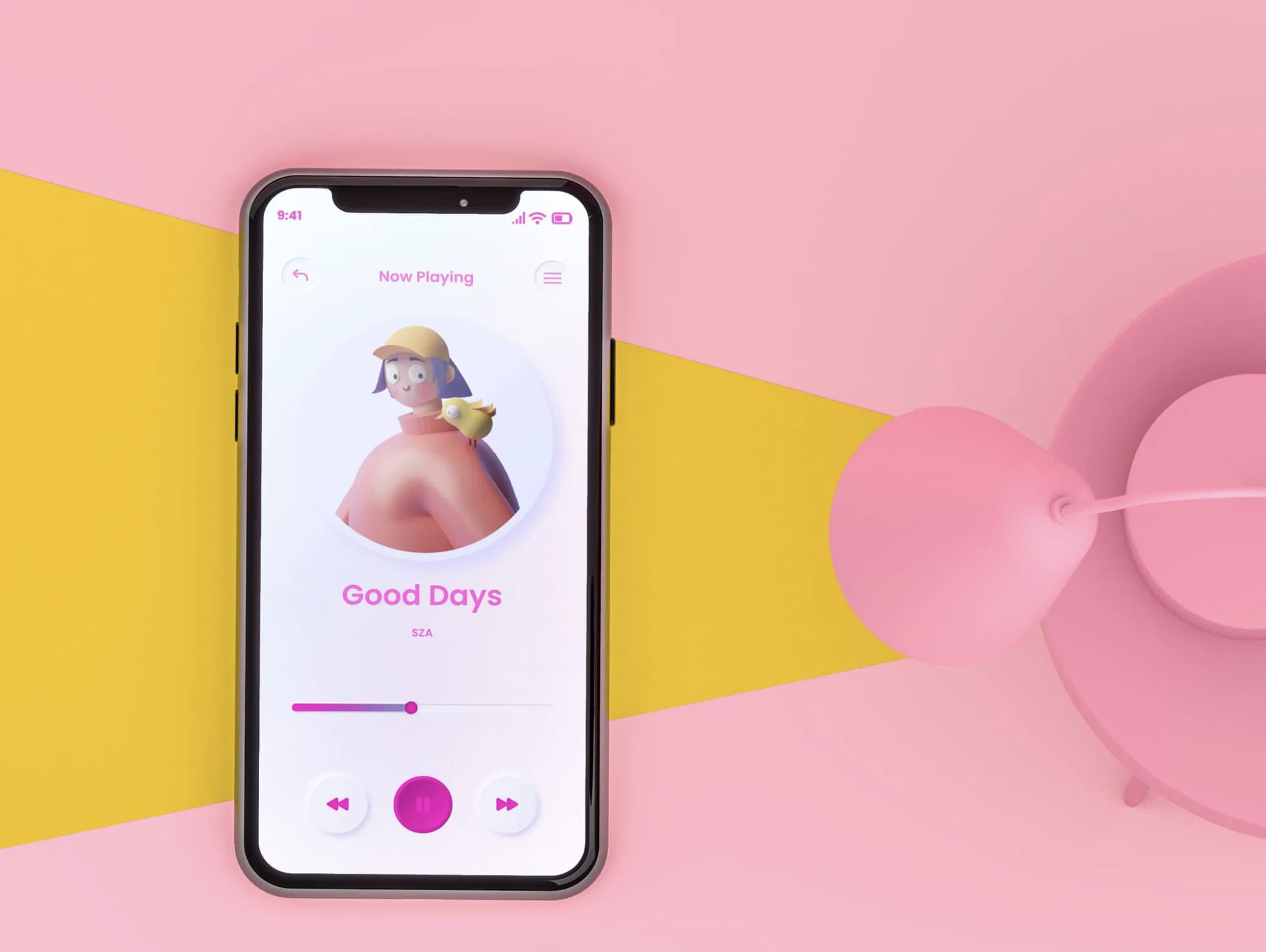Modern Music Streaming App Design