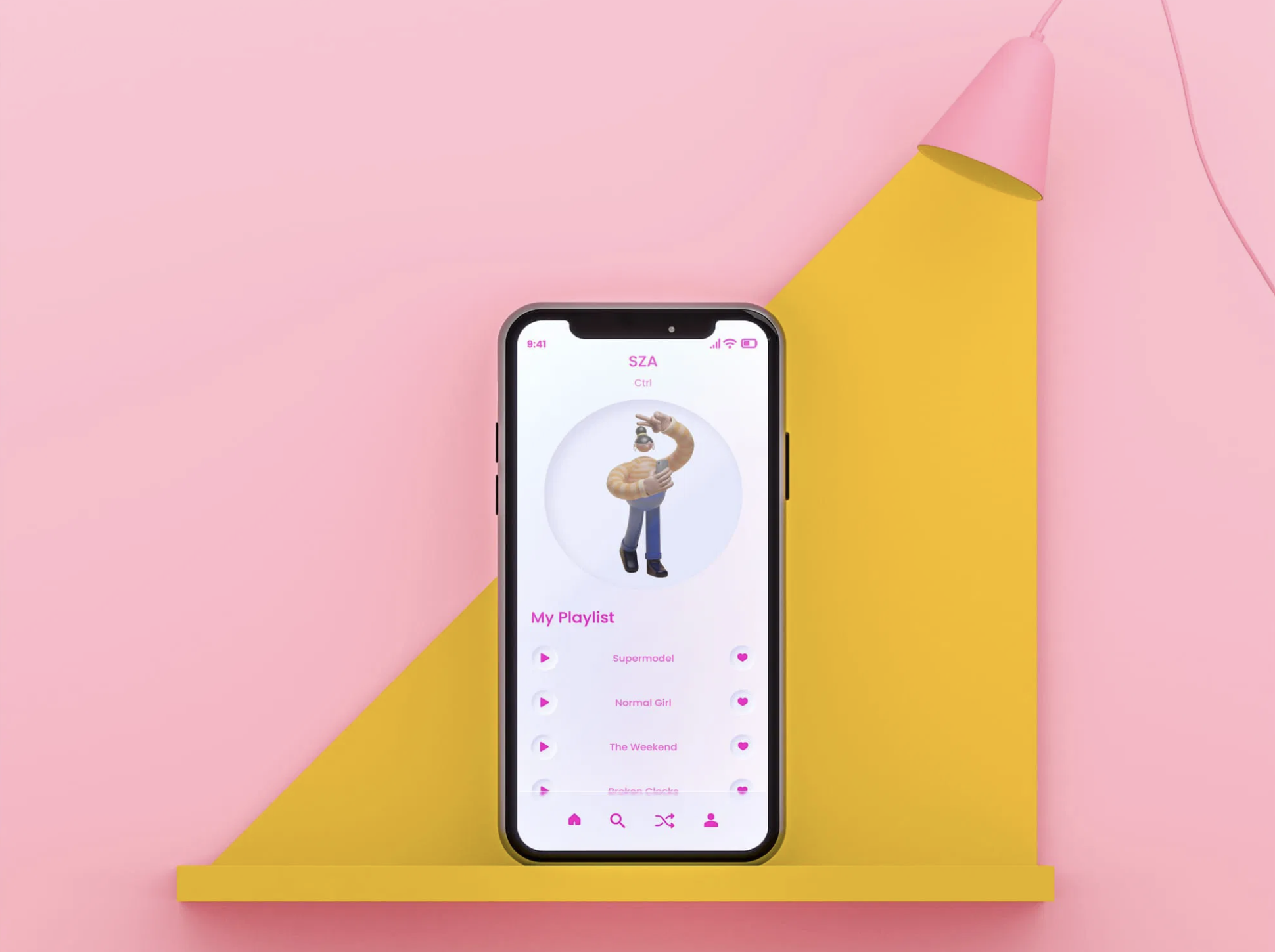 Modern Music Streaming App Design