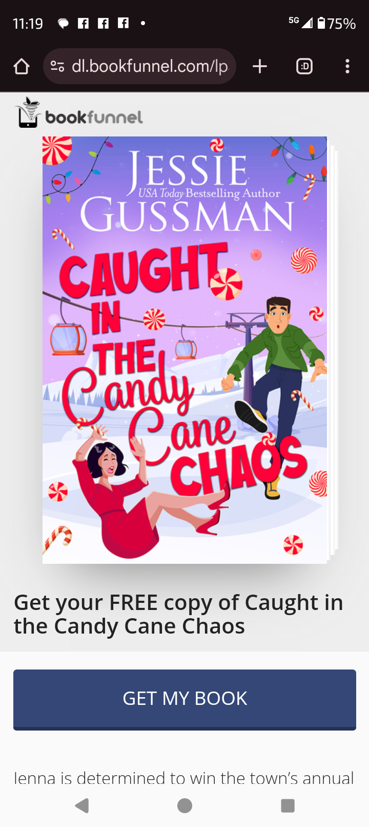 Caught in the candy cane chaos by Jessie Gussman