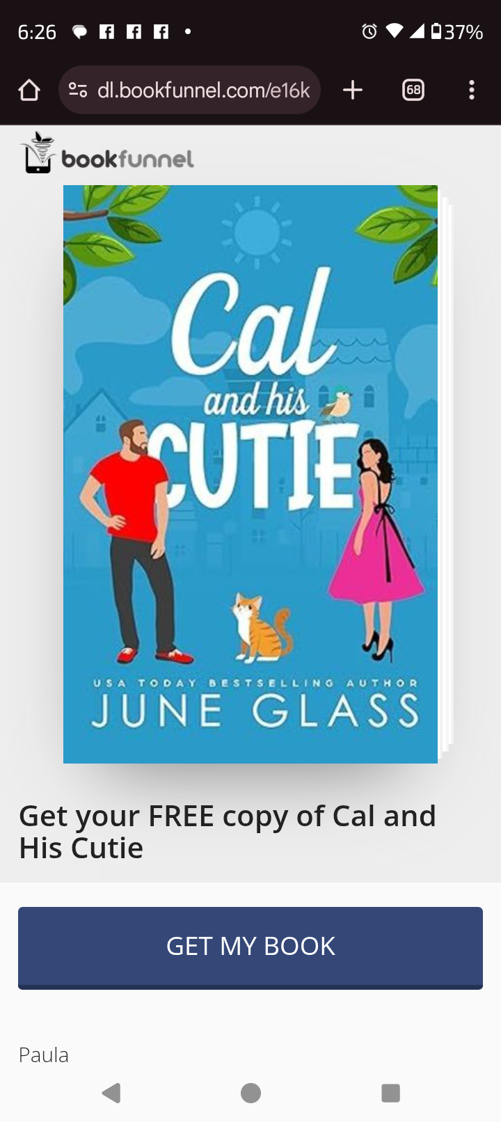 Cal and his Cutie by June Glass Five stars ✨✨✨✨✨