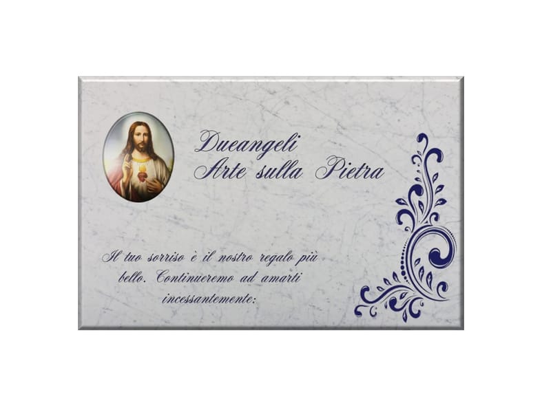 Lastra Commemorativa Targhetta Funeraria Personalizzabile In Acrilico - Motivo Rosa Per Colombari E Ricordi Targa Defunto Personalizzata - Foto 3