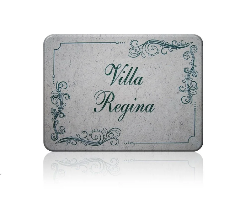 Targa per villa personalizzabile