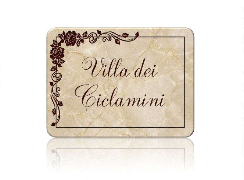 Targa Personalizzata – Eleganza Classica per il Tuo Ingresso