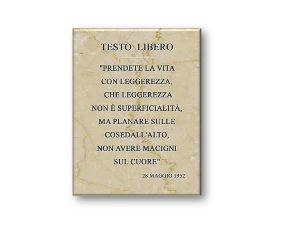 TARGA COMMEMORATIVA PERSONALIZZABILE